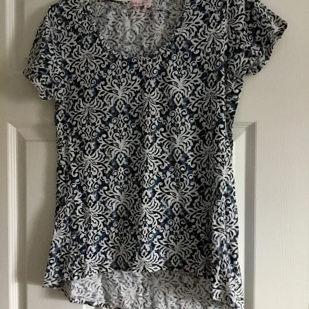 Fresh Produce cotton high low top short sleeve